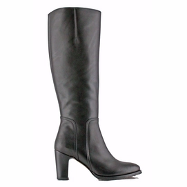 Bottes Femme Deliee - Noir/Cognac - Taille 8 US - Large Mollet - Hauteur Genou